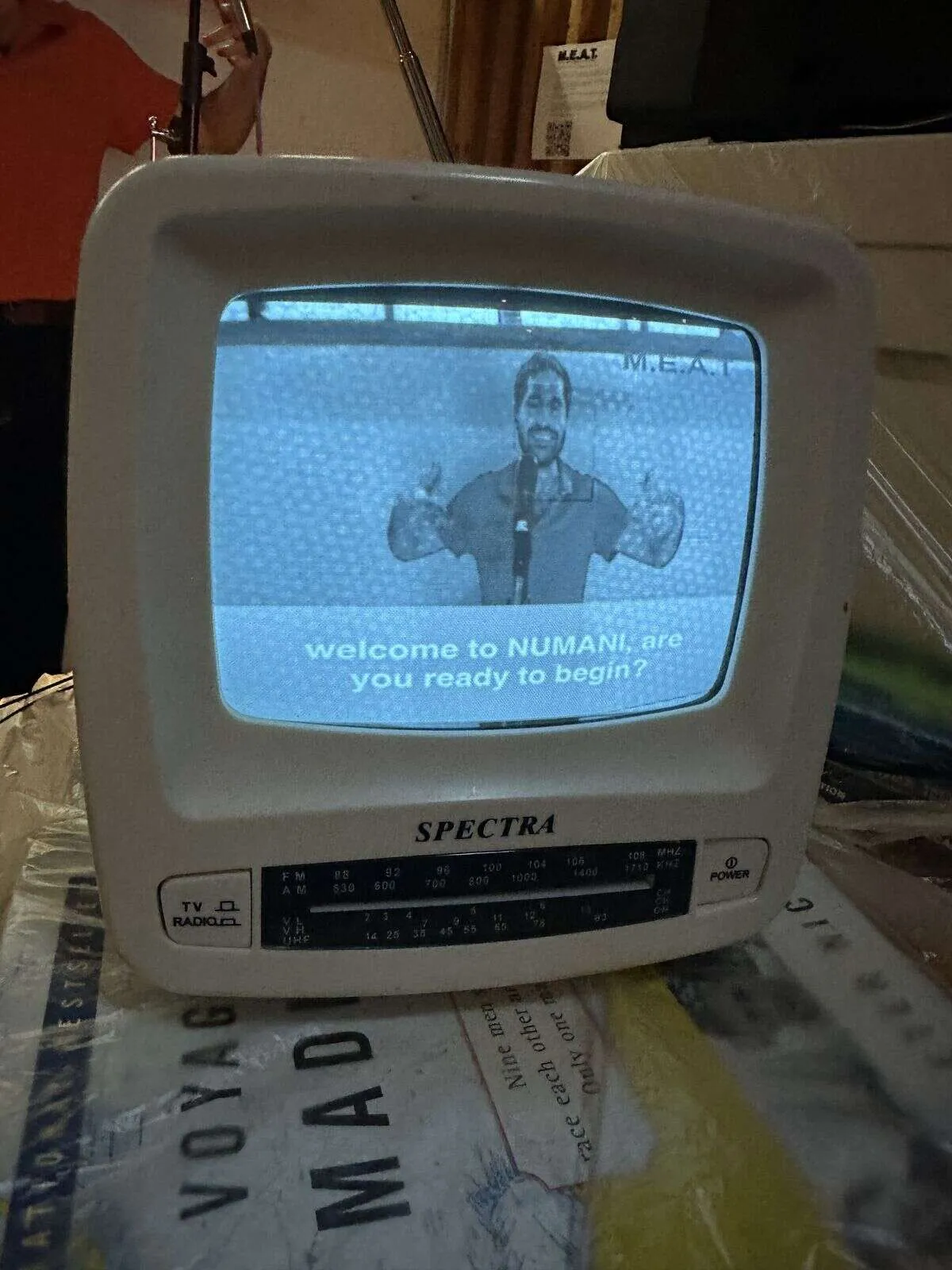 Numina running on a CRT monitor